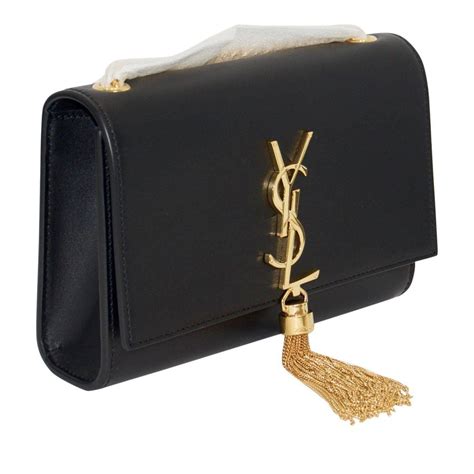 ysl kate monogram shoulder bag|YSL kate bag with tassel.